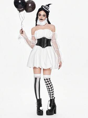 Kawaii Robe mini de costume de carnaval d'Halloween rétro pour femmes