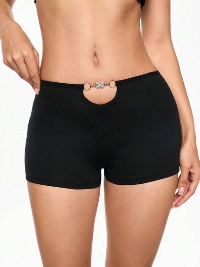 Kawaii Slip femme chic et mode avec chaîne papillon en métal