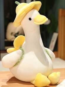 1PC Cute Duck Stuffed Animal Doll Gift For Women Girls Birthday Christmas Valentine Day Present Home Decor Kawaii Collection - Vịt hoa vàng - Xem 2