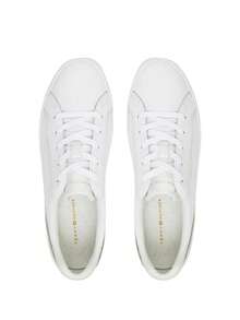 Tommy Hilfiger Essential Vulc Women's Sneakers FW0FW08757 0HT - white/gold - View 4