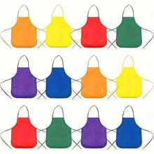 6pcs Kids Artist Painting Aprons - Waterproof, Comfy, Breathable, Stain Resistant Non-Woven Fabric For Classroom, Craft, Kitchen, Party And Art Activities (Random Colors),Classroom,Arts And Crafts Kids,Arts And Crafts - Multicolor - View 9