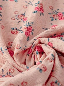 Franclia Women's Ditsy Floral Casual Sleeveless Dress, Suitable For Vacation And Daily Wear - Pink - View 5