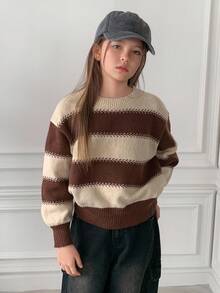 DAZY Tween Girls Daily Casual Sweater, Fall - Brown - View 7