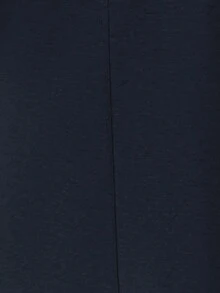 EMERY ROSE 女式秋季长袖连帽夹克，落肩，卫衣材质，拉链装饰，中长款，休闲 - 藏蓝色 - 查看 7