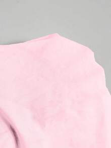 SHEIN LUNE 女士纯色长袖单排扣休闲宽松衬衫 - 淺粉色 - 查看 7