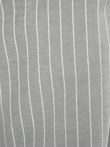 MUSERA 修身中腰细条纹直筒裤，优雅商务休闲风，适合度假、秋冬、工作、办公室、约会、外出、返校、婚礼宾客等各种场合，打造可爱日常胶囊衣橱，春夏皆宜。 - 灰色 - 查看 5