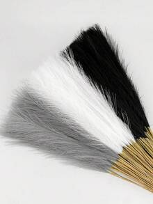 90/10/20/30 قطعة من نبات البامباس الاصطناعي، نبات اصطناعي، ديكور بوهيمي، ديكور منزلي، ديكور غرفة، حشوات للمزهريات، ديكورات زفاف، ديكورات عيد الميلاد، ديكورات ربيعية، مناسب لديكور الزفاف، خلفيات العروس، باقات الزهور، أساور الزهور، قوس الزفاف، ديكور الحفلات، تغليف الهدايا، أطباق الزهور المركزية - الأسود والأبيض والرمادي - مشاهدة 6