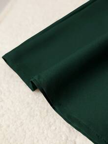 GlowEve CURVE Chân váy chữ A cạp cao cho nữ cỡ lớn, thanh lịch khi đi làm - Màu xanh lá cây đậm - Xem 6