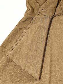 EMERY ROSE Women's Solid Color Minimalist Long Sleeve Blazer - Khaki - View 7