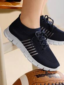 CUCCOO EASI 女士舒适、轻便、透气的日常休闲运动鞋 - 藏蓝色 - 查看 7