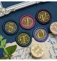 1 bộ tem sáp chữ cái A-Z với nhiều chữ cái cổ điển, đầu tem bằng đồng thau, dùng cho thiệp cảm ơn/phong bì/bao bì quà tặng/thư mời đám cưới, lễ đính hôn, tiệc tùng, hướng dẫn tự làm (26 tem) Đầu tem chủ đề Trở lại trường học, Đồ dùng học tập - nhiều màu - Xem 7