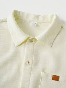 Joliand Joliand 2pcs Tween Boys Dolphin Beach Print Long Sleeve Swimsuit And Swim Trunks, Suitable For Beach, Casual, Daily, Travel, Party, Wedding, Picnic, Summer - Multicolor - View 4