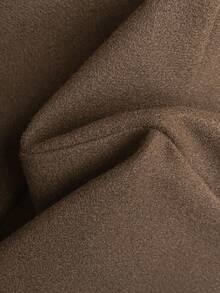 Sweetra Áo khoác cổ chữ V họa tiết da báo dành cho nữ, Thu/Đông - Cà phê nâu - Xem 5