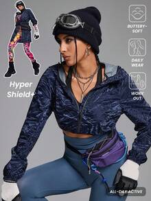 Innovista Women 2-In-1 Detachable Dual-Purpose Model Sport Jacket , Camping Running Outdoor, Going Out Tops, Light Jacket, Windproof Jacket, Blue Jacket, 2-In-1 Detachable, Zip Up Jacket, Women Jackets, Sports Windbreaker Light Jacket With Hoodie, Winter Women Jacket, Fall Winter Women Outfitfall Outfits For Women Cool Light Blue