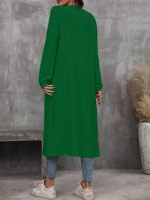 EMERY ROSE 女士休闲百搭纯色夹克 - 綠色 - 查看 2