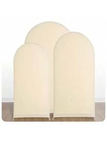 SHEIN 1 pièce Couvre-porte en arc beige unicolore - Couvre-arc décoratif de style moderne en polyester élastique en forme de U, lavable, convenant pour les festivals, les mariages et l'usage domestique