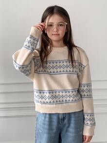 DAZY 青少年女孩日常休闲毛衣，秋季