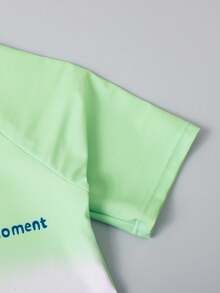 Traje De Baño De Playa De Mangas Raglán Para Niño Adolescente Con Bloque De Color - Multicolor - Ver 5