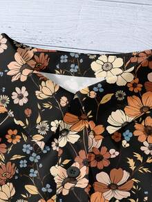 EMERY ROSE 大码休闲假日印花泡泡袖女式衬衫，适合夏季穿着，复活节、波西米亚风、文艺复兴集市、婚礼宾客、母亲节等场合，简约时尚，度假休闲，波西米亚风女式夏季衬衫，印花衬衫，印花女式衬衫，波西米亚风女式印花衬衫 - 彩色 - 查看 4