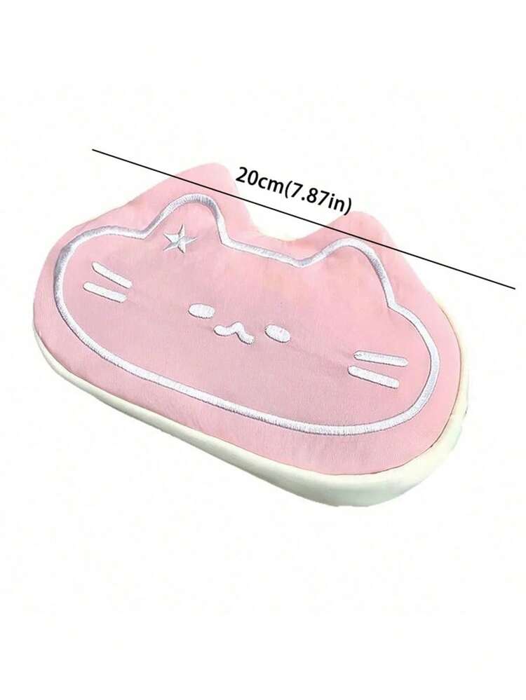 1个可爱猫咪造型大容量文具收纳袋，旅行化妆包，便携式大容量女士化妆包收纳袋，超大容量收纳袋，学生派对铅笔盒 - 彩色 - 查看 4