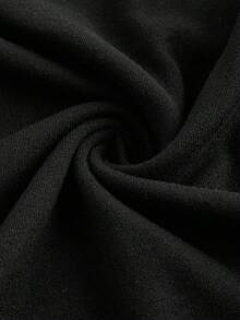 SHEIN EZwear 2pcs Casual Minimalist Black & Navy Blue Short Sleeve Crew Neck Basic T-Shirts With Pony Print, Suitable For Spring/Summer - Multicolor - View 7