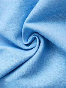 Joliand Joliand 1 件青少年女孩优雅都市可爱蓝色迷你裙，适合休闲、日常、郊游、居家、海滩、夏季 - 藍色 - 查看 7