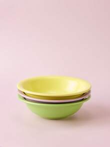 Zazumi Ins-Style Solid Color Round American Salad, Dessert And Breakfast Bowl, Ceramic Tableware - Multicolor - View 2