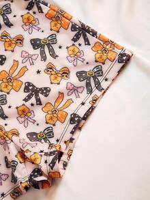 SHEIN 1 件女式万圣节蝴蝶印花松紧腰内裤