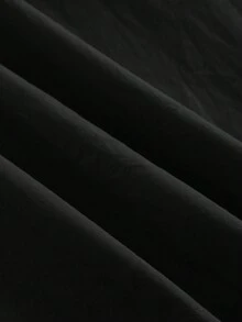 Maija 2025夏季新款黑色高腰褶裥侧袋PU皮可拆卸金属腰带半身裙，优雅百搭，适合派对和办公通勤。