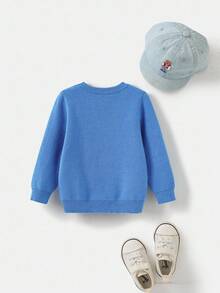 PrepCrw Baby Boy Cute Dog Pattern Pullover Sweater, Casual Autumn/Winter Toddler Sweater Knitted Baby Sweater Baby Jumper Dog Sweater Baby Boy Knitwear Baby Sweater With Dog ColorfulJoy Knitted Baby Boy Blue Sweater Baby Boy Puppy Sweater Baby Boy Fall Outfit Knitted Baby Boy Sweater