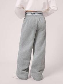 1-częściowy zestaw spodni dresowych dla chłopców w stylu casual, sportowy, college, prosty, luźny, szary, odpowiedni do strojów dziecięcych, ubranek dla małych chłopców, zestaw na powrót do szkoły, odpowiedni na przyjęcia urodzinowe, wieczorne, występy, wesela, chrzciny, ceremonie otwarcia, odpowiedni do codziennego użytku, odpowiedni do szkoły, odpowiedni do podróży, odpowiedni do uprawiania sportu, odpowiedni na wiosnę i lato