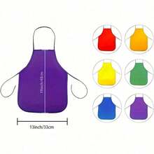 6pcs Kids Artist Painting Aprons - Waterproof, Comfy, Breathable, Stain Resistant Non-Woven Fabric For Classroom, Craft, Kitchen, Party And Art Activities (Random Colors),Classroom,Arts And Crafts Kids,Arts And Crafts - Multicolor - View 8