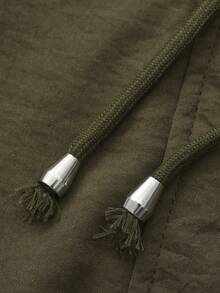 EMERY ROSE Plus Size Women's Reversible Hooded Trench Coat, Autumn/Winter Fall Cloth For Women