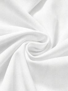 SHEIN MOD 休闲简约学院风泡泡皱面料女式宽松A字裙，适合秋冬季、返校季、学院风 - 彩色 - 查看 4