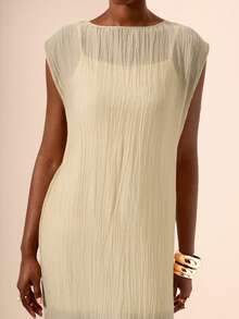 Zivah Trang phục hai mảnh dành cho phụ nữ mặc hàng ngày - Màu be - Xem 1