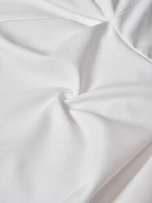 Slaydiva 全新优雅日期抹胸袖口设计摆伞裙白色针织迷你裙女式迷你连衣裙-D