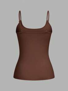 SHEIN EZwear 4 件套休闲简约百搭吊带背心，适合夏季，修身款，适合女士 - 彩色 - 查看 5