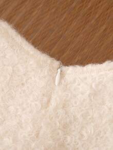 SHEIN 2pcs Set: Apricot Solid Color Cardigan & Elegant Cute Mesh Dress For Baby Girl Baby Girl Fluffy Dress Newborn Baby Girl Dress Luxury Baby Girl Dress Baby Girl Dress And Jacket Set Baby Girl Tulle Dress - Beige - View 8