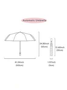 Automatischer extra großer winddichter wasserdichter Regenschirm mit Allwetterschutz, verstärkter faltbarer Sonnenschirm mit UV-Schutz, langanhaltend und kompakt mit Eisenstreben - perfekt für Geschäftsreisen, Regen- und Sonnentage für Männer, Frauen und Studenten, geeignet für Reisen - Verschiedenfarbig - Übersicht 2