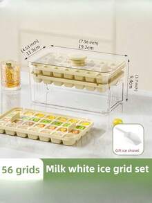 1个大容量夏季冰格模具带盖，2个装大号制冰硅胶冷冻盒，适用于鸡尾酒饮料派对、家庭厨房酒吧使用 - 彩色 - 查看 13