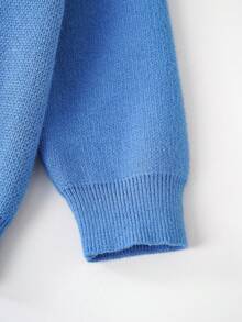 PrepCrw Baby Boy Cute Dog Pattern Pullover Sweater, Casual Autumn/Winter Toddler Sweater Knitted Baby Sweater Baby Jumper Dog Sweater Baby Boy Knitwear Baby Sweater With Dog ColorfulJoy Knitted Baby Boy Blue Sweater Baby Boy Puppy Sweater Baby Boy Fall Outfit Knitted Baby Boy Sweater