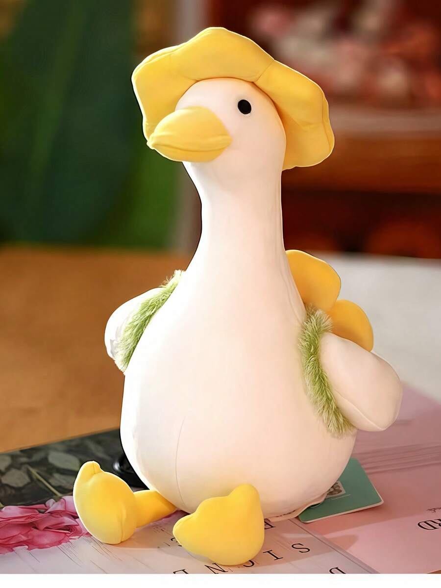 1PC Cute Duck Stuffed Animal Doll Gift For Women Girls Birthday Christmas Valentine Day Present Home Decor Kawaii Collection - Vịt hoa vàng - Xem 1