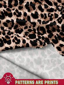 Soleia Casual/Vacation Style Sexy Leopard Print Women Drawstring Ruched Halter Backless Bodycon Camisole Suitable For Summer Vacation,Rave Top Suitable For Going Out - Multicolor - View 3