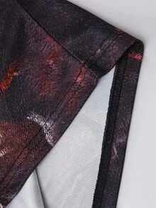 ROMWE MEN Street Life T-shirt a maniche corte da uomo con stampa gotica vintage di Gesù con strass, adatta per primavera/estate e autunno