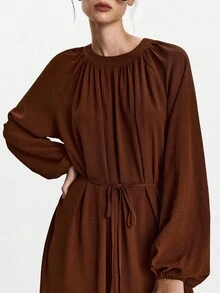 Lumivelle Halloween Women Short Dresses Fall Cloth For Women - Redwood - View 7