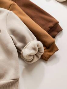 秋冬款3件套可爱休闲针织女婴字母图案长袖卫衣