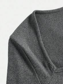 Girlism Teen Girls Square Neck Long Sleeve Flare Leg Jumpsuit/Halloween,Fall,Winter,Autumn,Christmas,Y2k,Summer,Pink - Grey - View 6