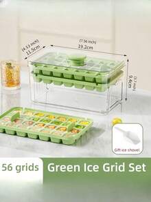 1个大容量夏季冰格模具带盖，2个装大号制冰硅胶冷冻盒，适用于鸡尾酒饮料派对、家庭厨房酒吧使用 - 彩色 - 查看 15