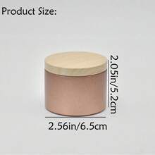 SHEIN 12 套香槟玫瑰金色蜡烛罐，带盖，用于制作蜡烛 - 铁容器 4 盎司和 8 盎司组合装