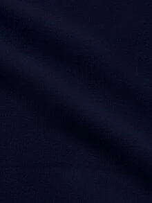 SHEIN Cottnline Cotton Men 1pc Christmas Print Drop Shoulder Sweatshirt - Navy Blue - View 5